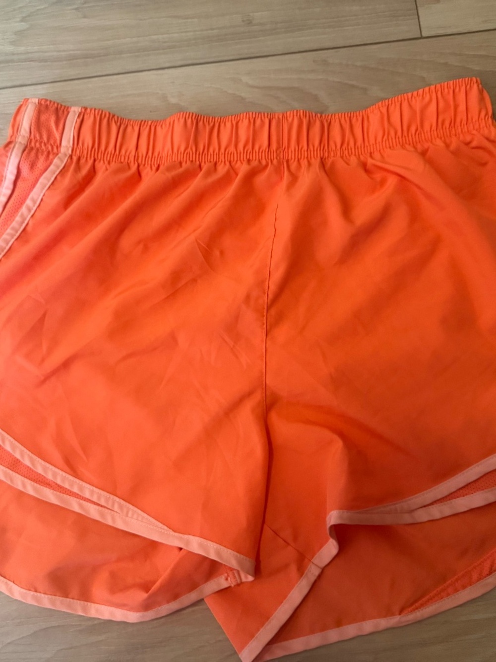 Nike Tempo Running Shorts Bright Orange Size Large Athletic Lightweight